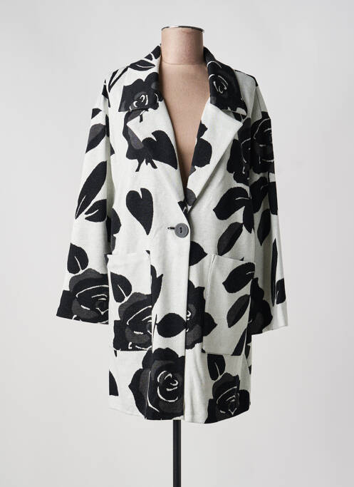 Palton lung croială cambrată fără glugă gri JOSEPH RIBKOFF femme