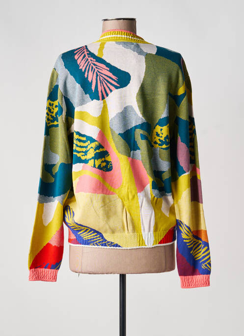 Vestă cu mâneci lungi strânsă pe partea de jos galben IVKO femme