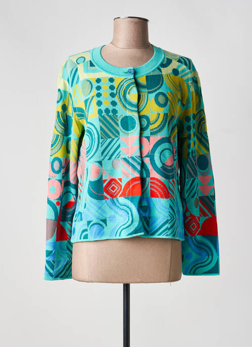 Vestă cu mâneci lungi elasticitate albastru IVKO femme