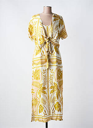 Rochie lungă mâneci scurte mâneci scurte verde BLEU BLANC ROUGE femme