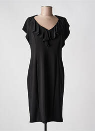 Rochie midi închidere cu fermoar la spate mâneci scurte negru JOSEPH RIBKOFF femeie