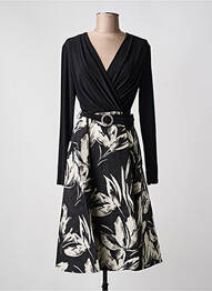 Rochie midi imprimeu floral mâneci lungi negru JOSEPH RIBKOFF femeie