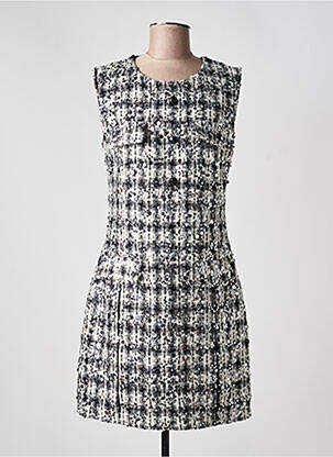 Rochie scurtă fără mâneci fără mâneci argintiu LESLIE femme