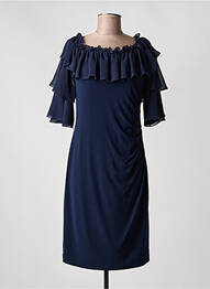 Rochie midi țesătură crep mâneci scurte albastru JOSEPH RIBKOFF femeie