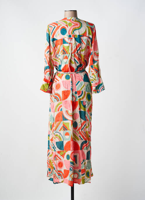 Rochie lungă mâneci lungi mâneci lungi roșu IVKO femme