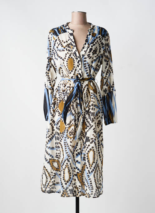 Rochie midi mâneci lungi mâneci lungi maro CATNOIR femme