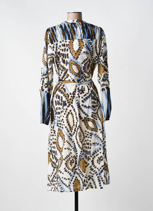 Rochie midi mâneci lungi mâneci lungi maro CATNOIR femme