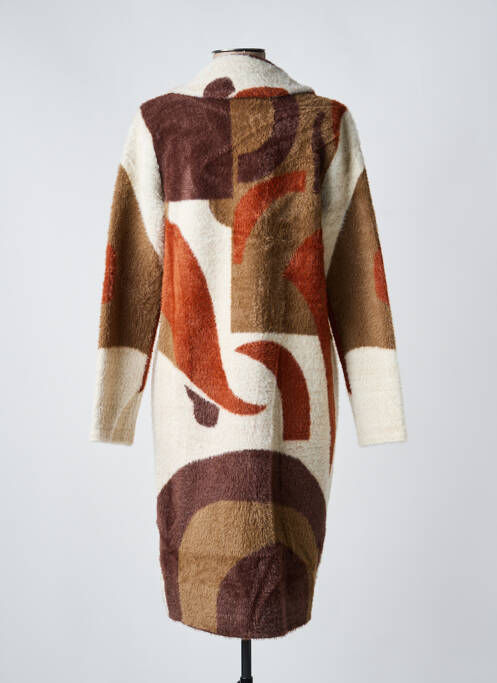 Palton lung croială cambrată fără glugă maro JOSEPH RIBKOFF femme