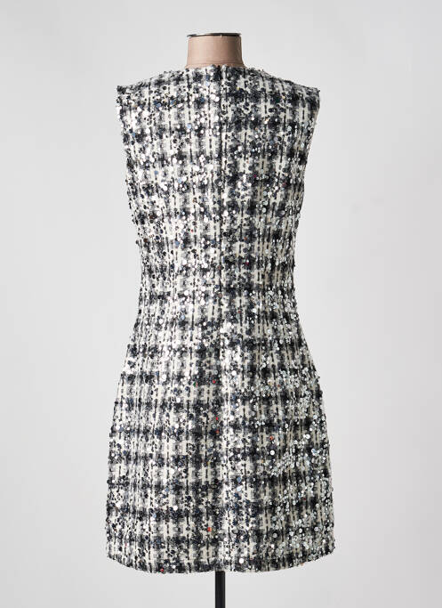 Rochie scurtă fără mâneci fără mâneci argintiu LESLIE femme