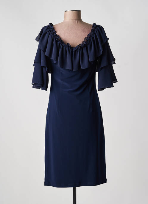 Rochie midi țesătură crep mâneci scurte albastru JOSEPH RIBKOFF femme