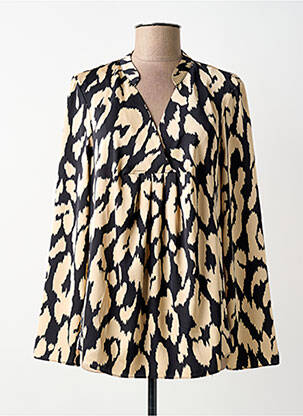 Bluză imprimeu fantezie mâneci lungi negru JOSEPH RIBKOFF femme