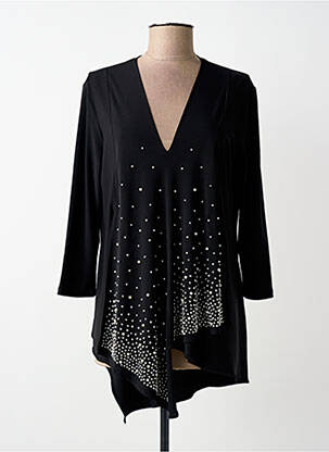 Tunică mâneci lungi guler în v negru JOSEPH RIBKOFF femme