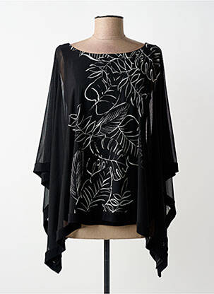 Top elasticitate mâneci scurte negru JOSEPH RIBKOFF femme