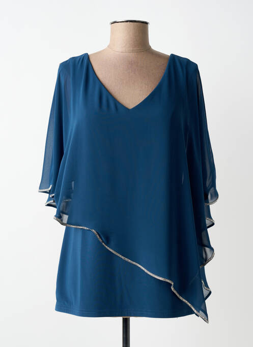 Top elasticitate mâneci scurte albastru JOSEPH RIBKOFF femme