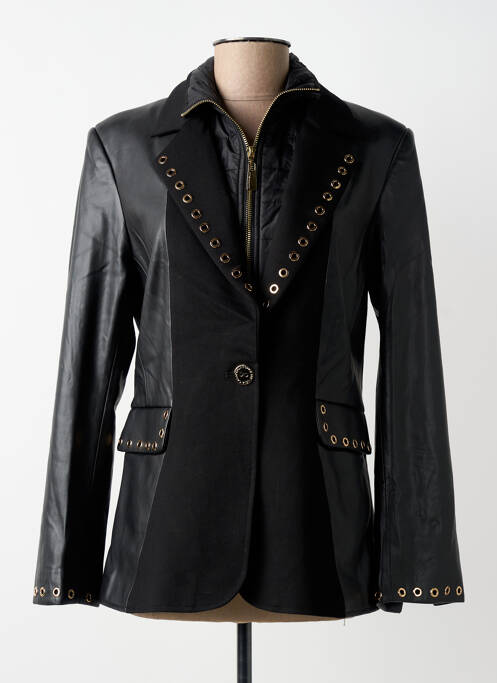 Geci din piele ecologică croială cambrată negru LOLA CASADEMUNT femme