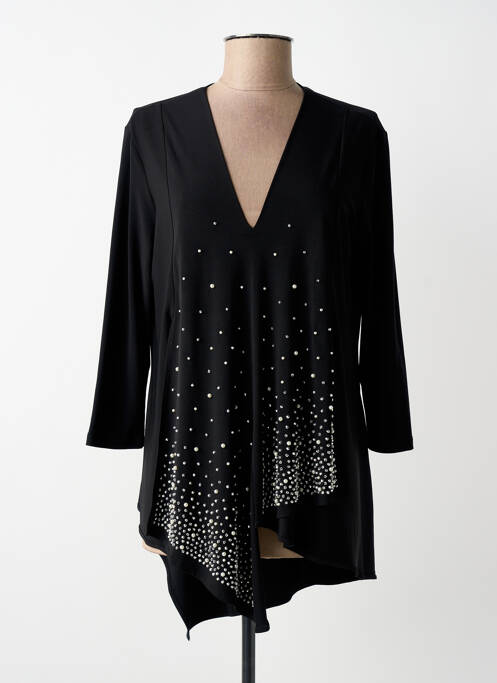 Tunică mâneci lungi guler în v negru JOSEPH RIBKOFF femme