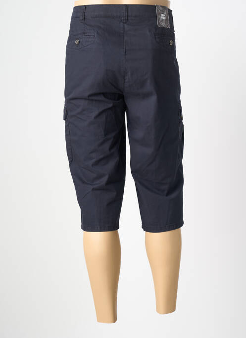 Pantalon trei sferturi țesătură poplin mărime normală albastru MEYER homme