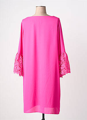 Rochie midi croială fluidă mâneci 3/4 roz JOSEPH RIBKOFF femeie