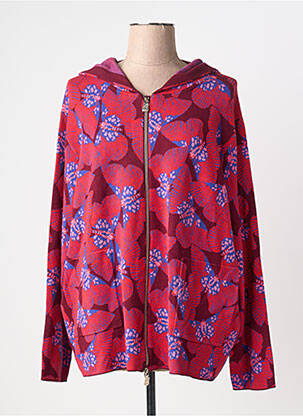 Vestă cu mâneci lungi croială cambrată roșu ELENA MIRO femme