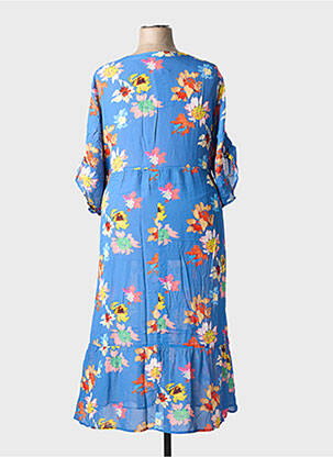 Rochie lungă mâneci scurte mâneci scurte albastru VERPASS femeie