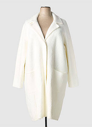 Palton lung buzunare fără glugă alb JOSEPH RIBKOFF femme