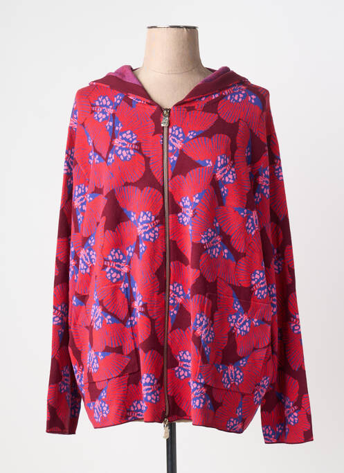 Vestă cu mâneci lungi croială cambrată roșu ELENA MIRO femme