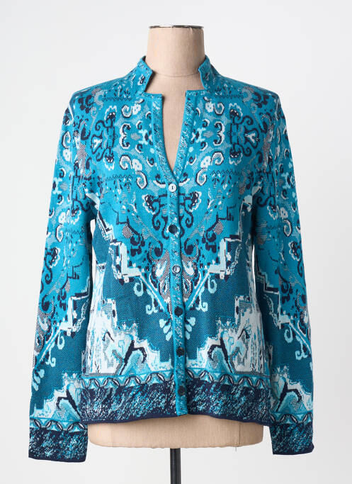 Vestă cu mâneci lungi elasticitate albastru IVKO femme