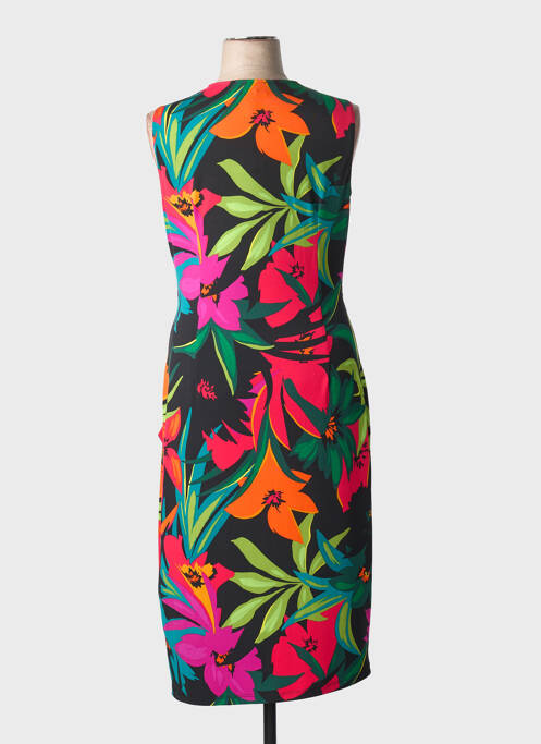 Rochie midi imprimeu floral fără mâneci negru JOSEPH RIBKOFF femme