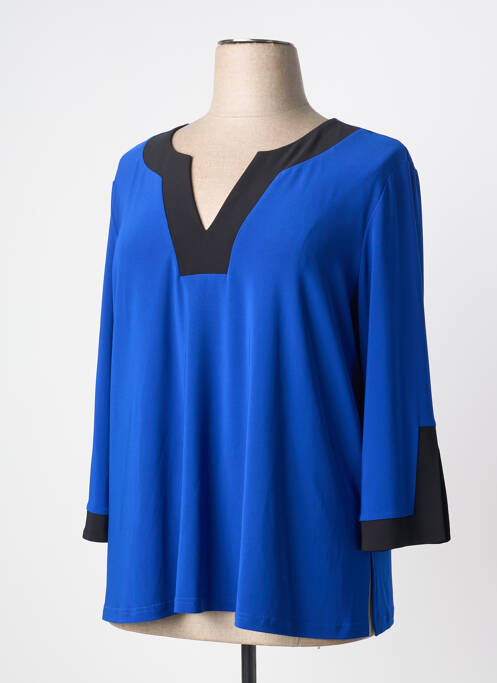 Top elasticitate mâneci 3/4 albastru JOSEPH RIBKOFF femme