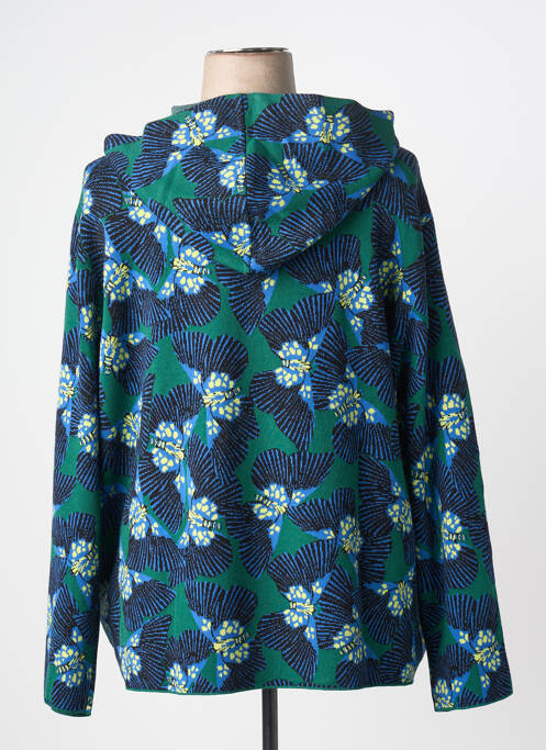 Vestă cu mâneci lungi croială cambrată albastru ELENA MIRO femme