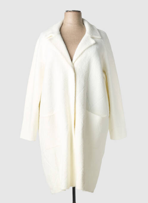 Palton lung buzunare fără glugă alb JOSEPH RIBKOFF femme