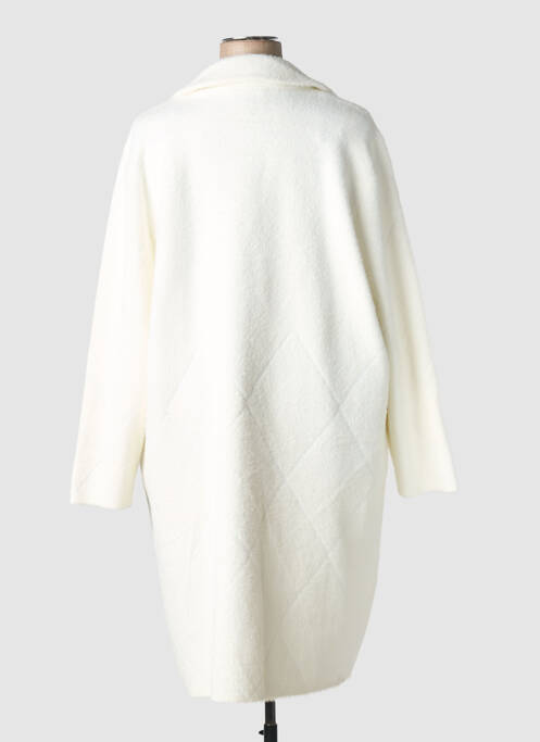 Palton lung buzunare fără glugă alb JOSEPH RIBKOFF femme