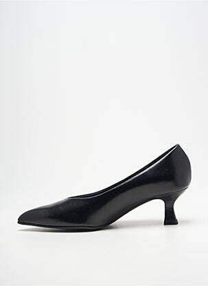 Pantofi cu toc țesătură satinată toc de 4 la 6 cm negru PEDRO MIRALLES femeie
