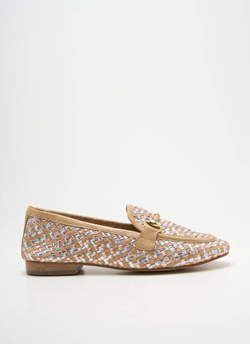 Mocasini țesătură satinată toc plat până la 3 cm bej COCO ET ABRICOT femme