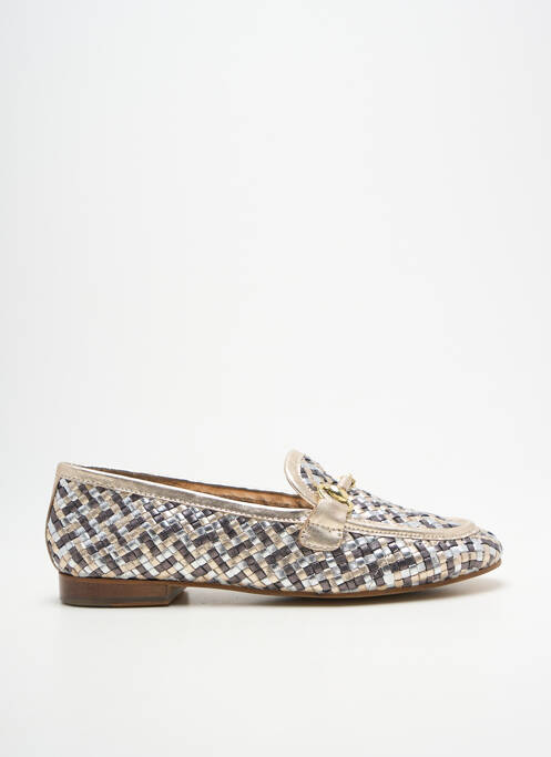 Mocasini țesătură satinată toc plat până la 3 cm auriu COCO ET ABRICOT femme
