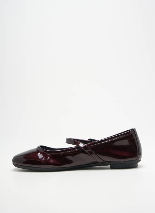 Balerine material neted toc plat până la 3 cm violet REQINS femme