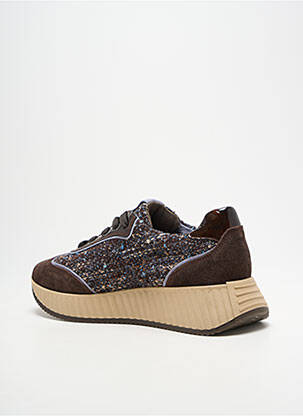 Adidași nubuc toc de 4 la 6 cm maro SOFTWAVES femeie