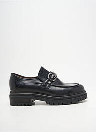 Mocasini țesătură satinată toc de 4 la 6 cm negru MURATTI femeie
