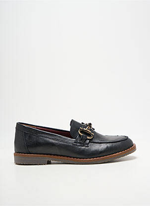 Mocasini chiquet toc plat până la 3 cm negru ALIWELL femeie