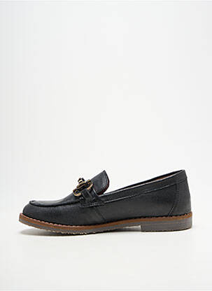 Mocasini chiquet toc plat până la 3 cm negru ALIWELL femeie