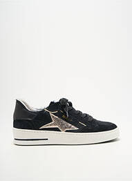 Adidași țesătură satinată toc de 4 la 6 cm negru SEMERDJIAN femme