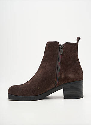 Botine/ghete toc pătrat toc de 4 la 6 cm maro COCO ET ABRICOT femeie