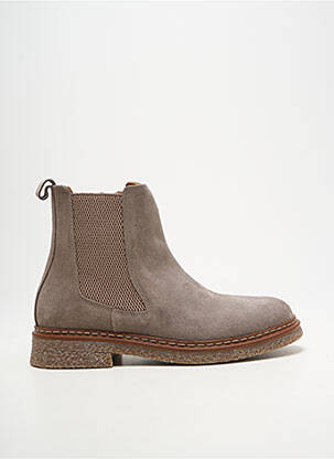 Botine/ghete toc mic toc plat până la 3 cm gri COCO ET ABRICOT femeie