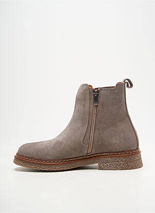Botine/ghete toc mic toc plat până la 3 cm gri COCO ET ABRICOT femeie