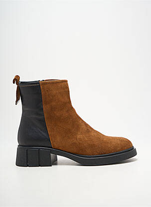 Botine/ghete toc mic toc de 4 la 6 cm maro COCO ET ABRICOT femeie