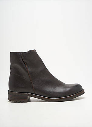 Botine/ghete toc mic toc plat până la 3 cm maro COCO ET ABRICOT femeie