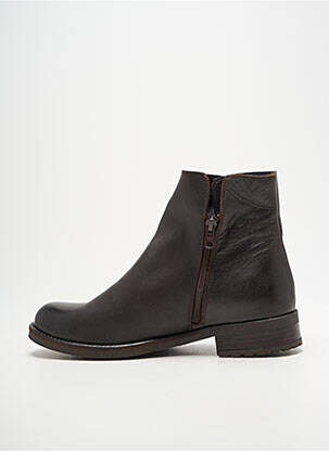 Botine/ghete toc mic toc plat până la 3 cm maro COCO ET ABRICOT femeie