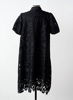 Rochie midi mâneci scurte mâneci scurte negru SENES femeie