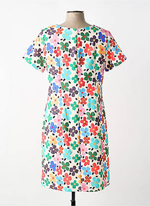 Rochie scurtă mâneci scurte mâneci scurte alb HIPPOCAMPE femeie