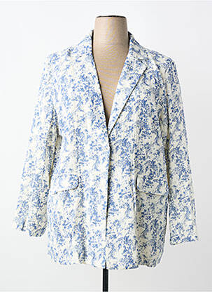 Sacou croială cambrată albastru BY ONE femme